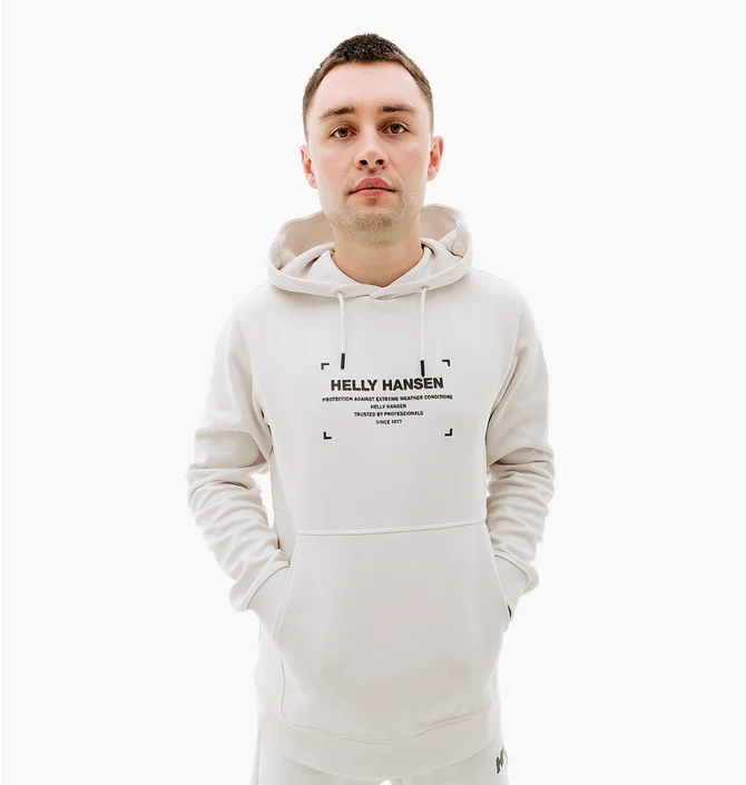 Худи мужское Helly Hansen Move Sweat Hoodie White 53701-823