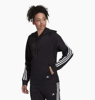 Худі жіноче Adidas Sportswear Future Icons 3-Stripes Hooded Track Top Black H57287