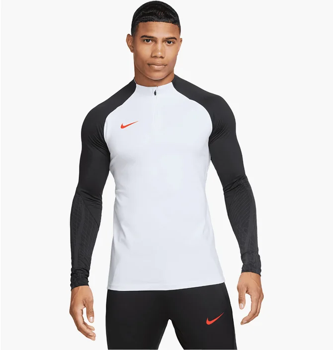 Лонгслів чоловічий Nike Strike Drill Top White/Black DV9225-101