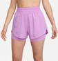 Шорты женские Nike One Dri-Fit High-Rise 3In 2In1 Short Violet DX6016-532