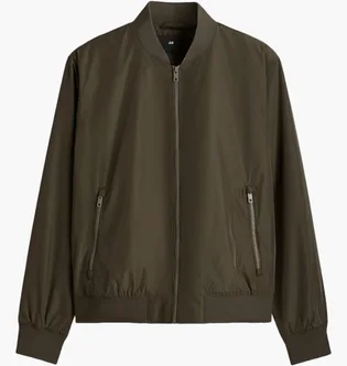 Бомбер мужской H&M Regular Fit Olive 1293696002