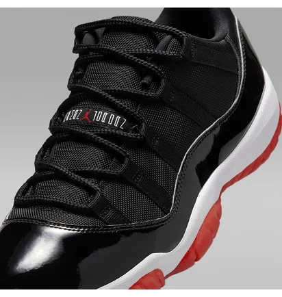 Кроссовки мужские Air Jordan 11 Retro Low Bred 2025 Black FV5104-006