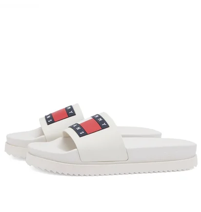 Тапочки унисекс Tommy Jeans Elevated Flatform Slider Beige EN0EN02451-YBL
