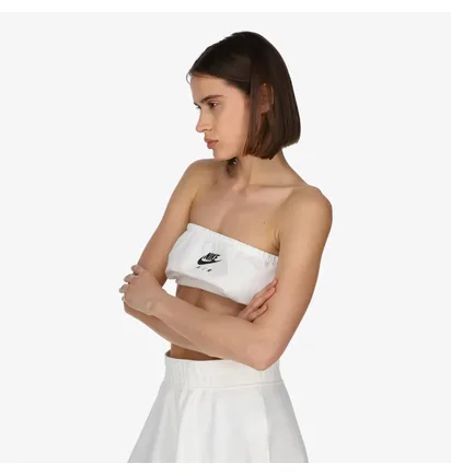 Топ женский Nike Air Pique Bandeau Top White DM6460-100