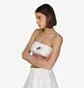 Топ женский Nike Air Pique Bandeau Top White DM6460-100