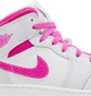 Кросівки дитячі Air Jordan 1 Mid Gs White/Pink FD8780-500