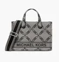 Сумка жіноча Michael Kors Gigi Small Empire Logo Grey/Black 30S3S3GM5J-NATURAL-BLACK-78778