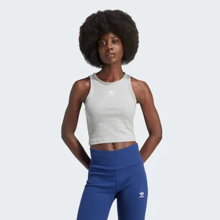 Майка женская Adidas Essentials Ribbed Tank Grey IY9649