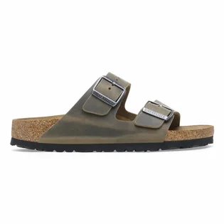 Тапочки жіночі BIRKENSTOCK Arizona Oiled Leather Faded Khaki Olive 1027022
