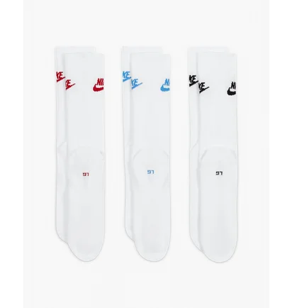 Шкарпетки унісекс Nike U Nk Nsw Everyday Essential Cr White (3 пари) DX5025-911