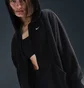 Толстовка женская Nike W Nsw Phnx Plsh Fz Hdy Black FZ1267-010