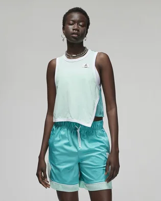 Майка женская Air Jordan Essentials Asymmetrical Jersey Tank Turquoise Do5035-379