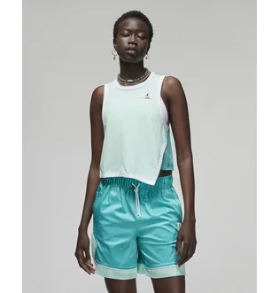 Майка женская Air Jordan Essentials Asymmetrical Jersey Tank Turquoise Do5035-379