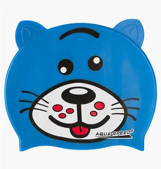 Шапочка для плавания детская Aqua speed Zoo Dog 5760 Blue 115-DOG
