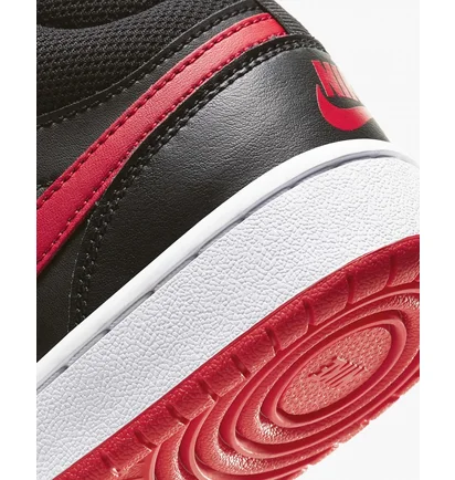 Кроссовки детские Nike Court Borough Mid 2 (Gs) Black/Red Cd7782-003