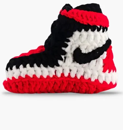 Пінетки дитячі Baby Sneakers Crochet Red AJ157