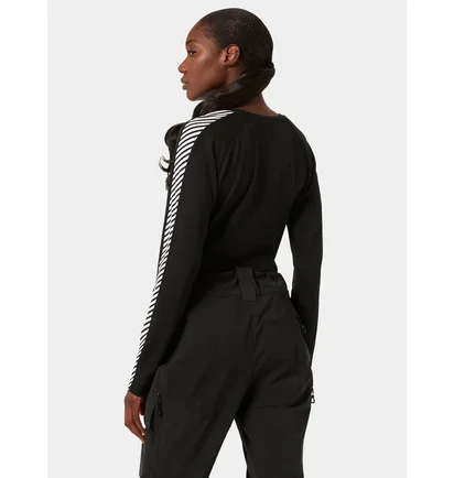 Термобелье мужское Helly Hansen Lifa Active Stripe Crew Black 49413-990