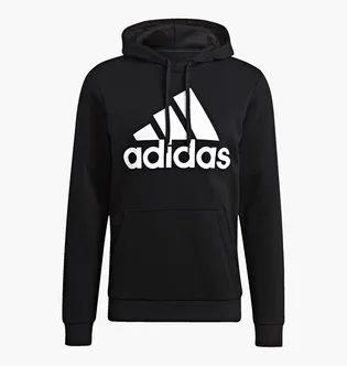 Худи мужское Adidas Essentials Fleece Big Logo Hoodie Black GK9220
