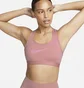 Топ женский Nike Swoosh Medium Support Pink FB4124-618