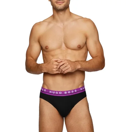 Труси чоловічі Hugo Boss Briefs (3 шт) Black 50458559-969