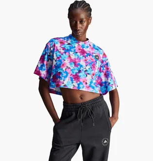 Футболка жіноча Adidas By Stella Mccartney Printed Crop T-Shirt Multi JD8620