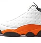 Кроссовки мужские Air Jordan 13 Retro White/Orange 414571-108