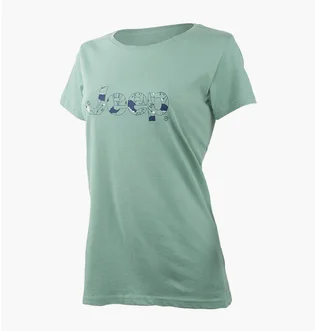 Футболка женская Jeep T-Shirt Botanical Print J22W Turquoise O102612-E854