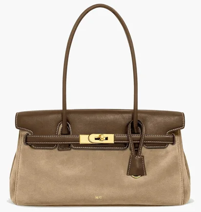 Сумка женская JW PEI Yara Faux Suede Shoulder Bag Brown BB2025BG121888JWP