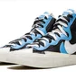 Кроссовки мужские Nike Blazer Mid Black/Light Blue BV0072-001