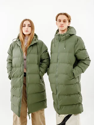 Парка унисекс Rains Jackets Green 1507-OLIVE