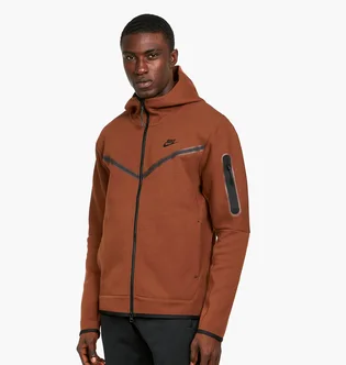 Толстовка мужская Nike M Nsw Tch Flc Hoodie Fz Wr Brown Cu4489-259