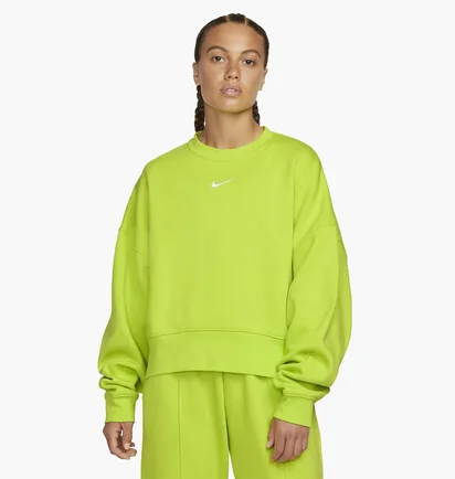 Світшот жіночий Nike Womens Oversized Fleece Crew Sweatshirt Green Dj7665-321
