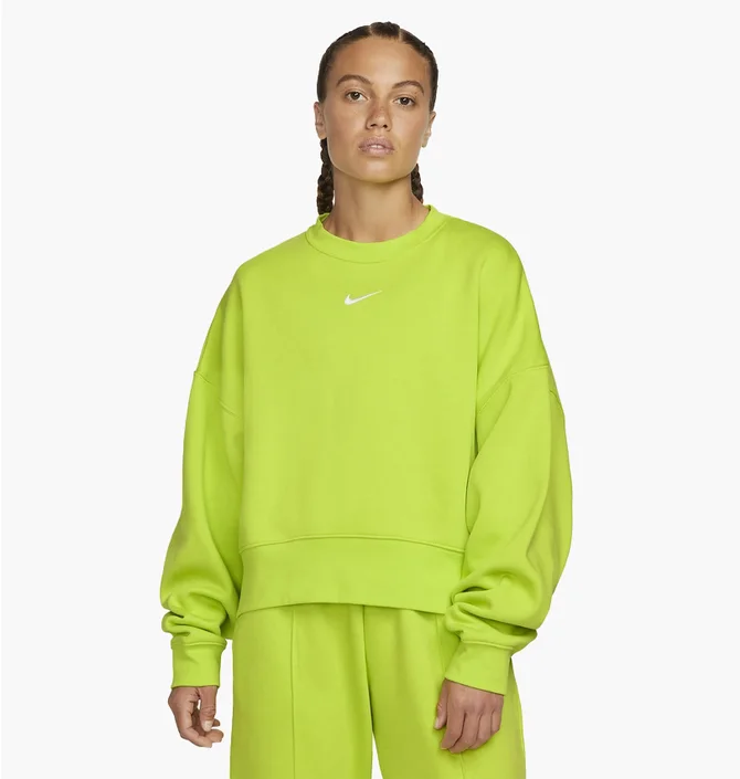 Світшот жіночий Nike Womens Oversized Fleece Crew Sweatshirt Green Dj7665-321