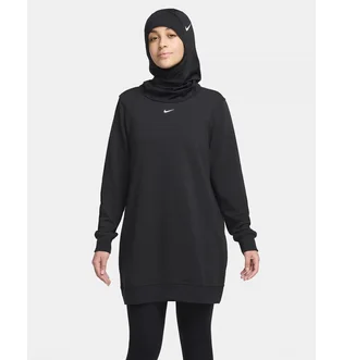 Кофта женская Nike Dri-Fit One Crew-Neck French Terry Tunic Black FJ9567-010