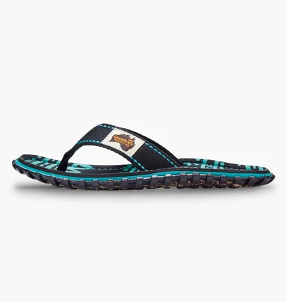 Тапочки женские Gumbies Islander Black/Turquoise GU-FFISL166
