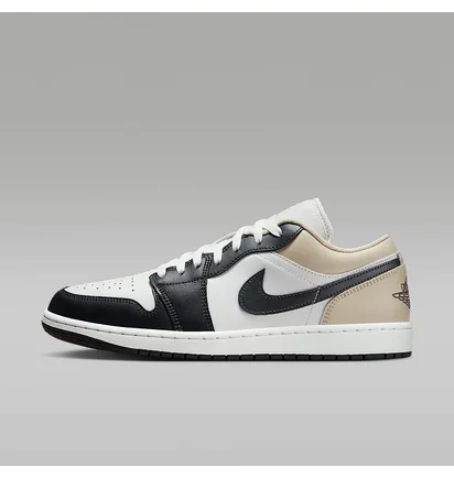 Кросівки чоловічі Air Jordan 1 Low White/Black 553558-153