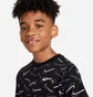Футболка дитяча Nike Nsw Tee Swoosh Aop Black FN9605-010
