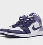 Кроссовки детские Air Jordan Air 1 Mid White/Violet DQ8423-515
