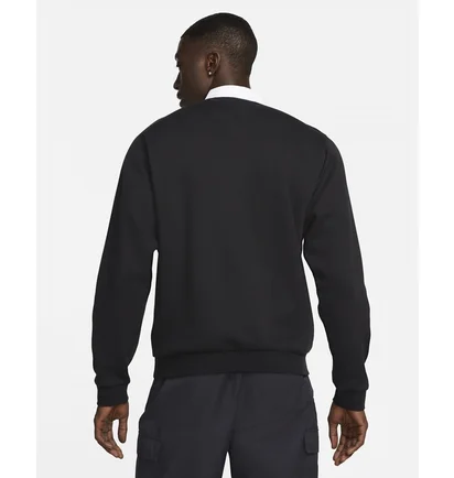 Кофта мужская Nike Club Fleece MenS Brushed-Back Long-Sleeve Polo Black DX0537-010