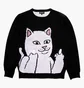 Кофта чоловіча RipNDip Lord Nermal Flippy Knitty Black RND4712N
