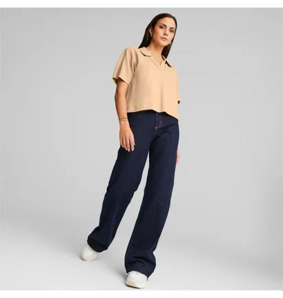 Поло женское Puma Her Polo Tee Beige 67310866
