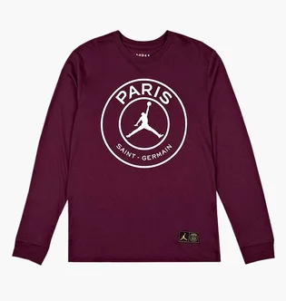 Толстовка мужская Nike Air Jordan X Psg Longsleeve Bordeaux Ck9781-610