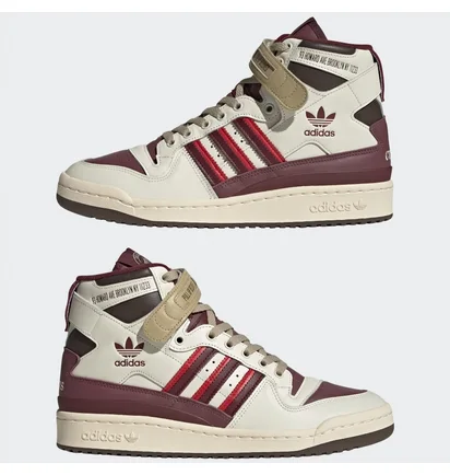Кроссовки женские Adidas Forum Hi Cuts & Slices Shoes White/Red Fz6567