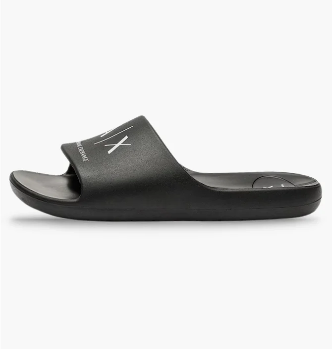 Тапочки чоловічі Armani Exchange Logo Black XM002744-AF23456-MC011