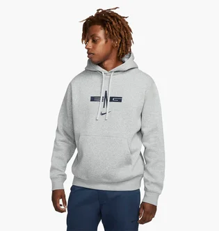 Худи мужское Nike England MenS Pullover Fleece Soccer Hoodie Grey DR9720-063