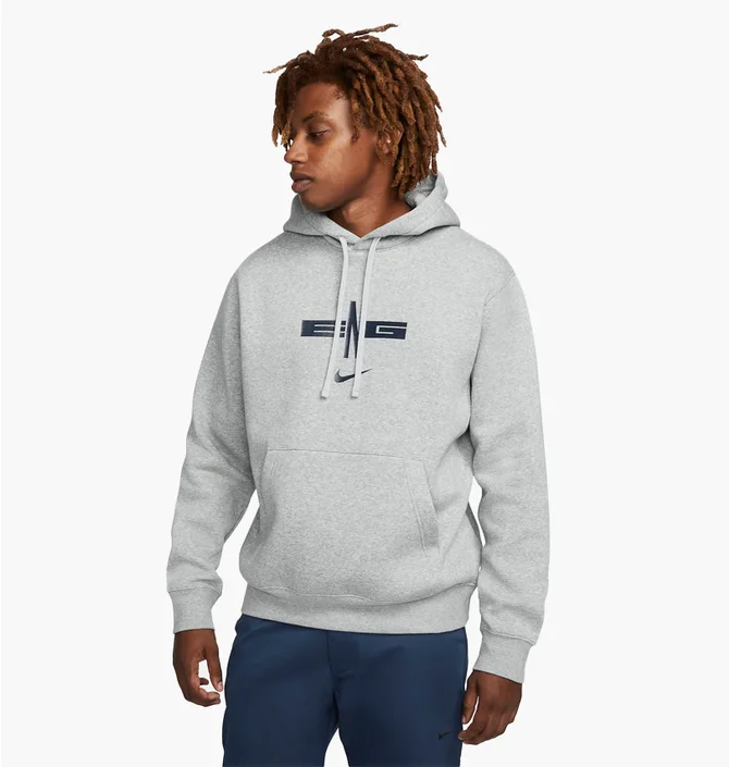 Худі чоловіче Nike England MenS Pullover Fleece Soccer Hoodie Grey DR9720-063