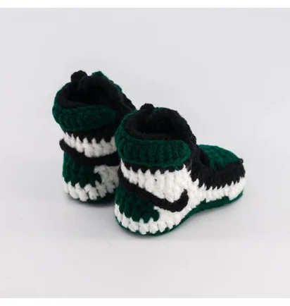 Пінетки дитячі Baby Sneakers Crochet Green AJ156