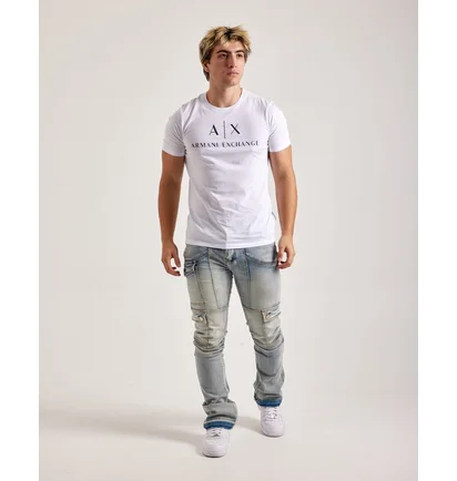 Футболка мужская Armani Exchange Mini Icon Logo Tee White 8NZTCJZ8H4Z1100