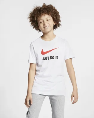 Футболка детская Nike B Nsw Tee Jdi Swoosh White AR5249-100