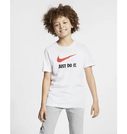 Футболка детская Nike B Nsw Tee Jdi Swoosh White AR5249-100